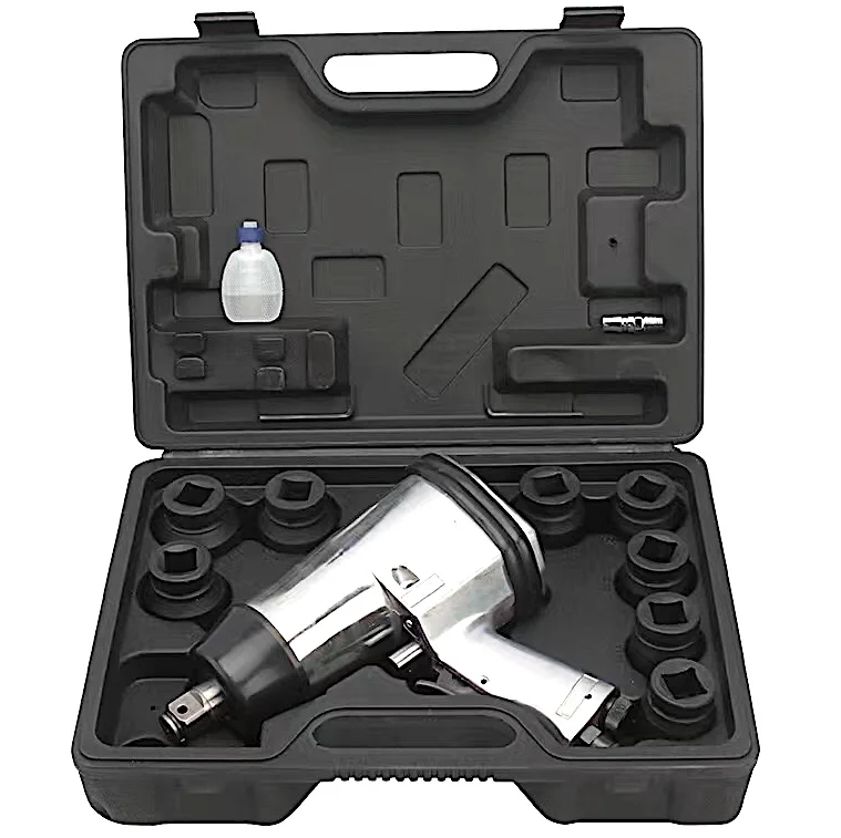 TY55008K Tarboya 3/4 In. Air Impact Wrench kit 14 piece with all kind socket Handle almost any job  this all-purpose air gun