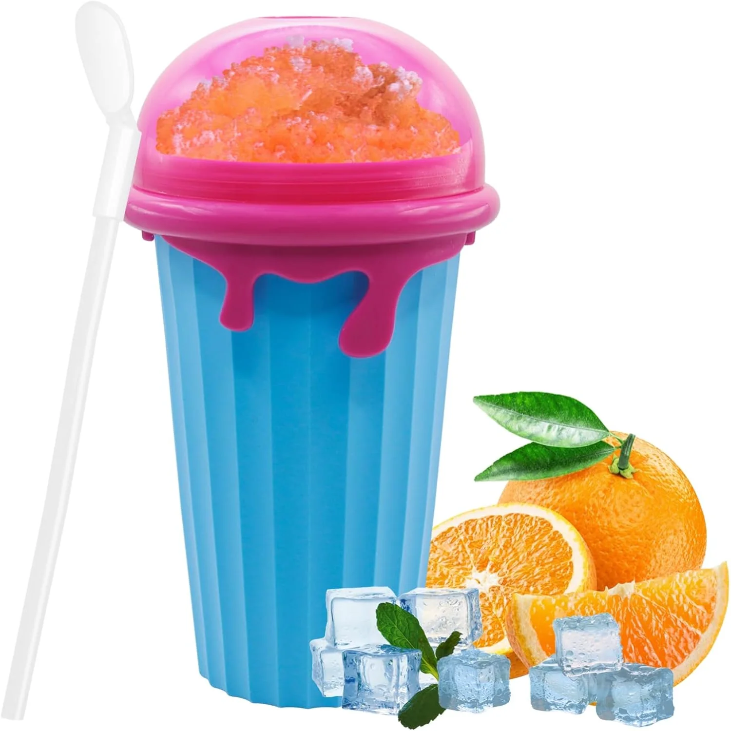 كوب Slushy صانع كوب ترقية 500 مللي كوب سعة كبيرة صانع التبريد كوب تجميد القدح ميلك شيك عصير القدح