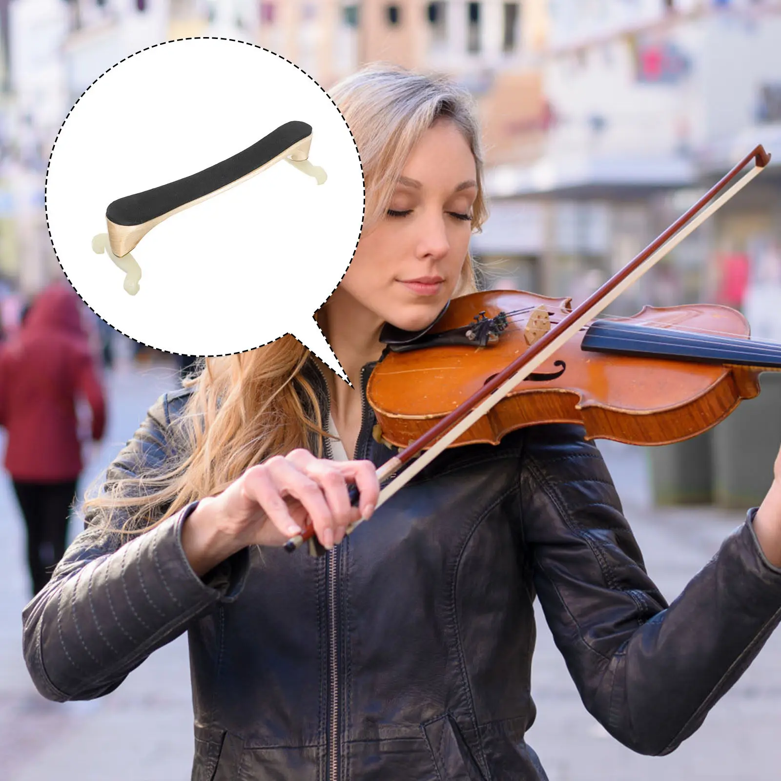 Violin Shoulder Rest Simple Yet Effective Structure Prevents Pressure on Shoulders Enhances Stability Professional Portable