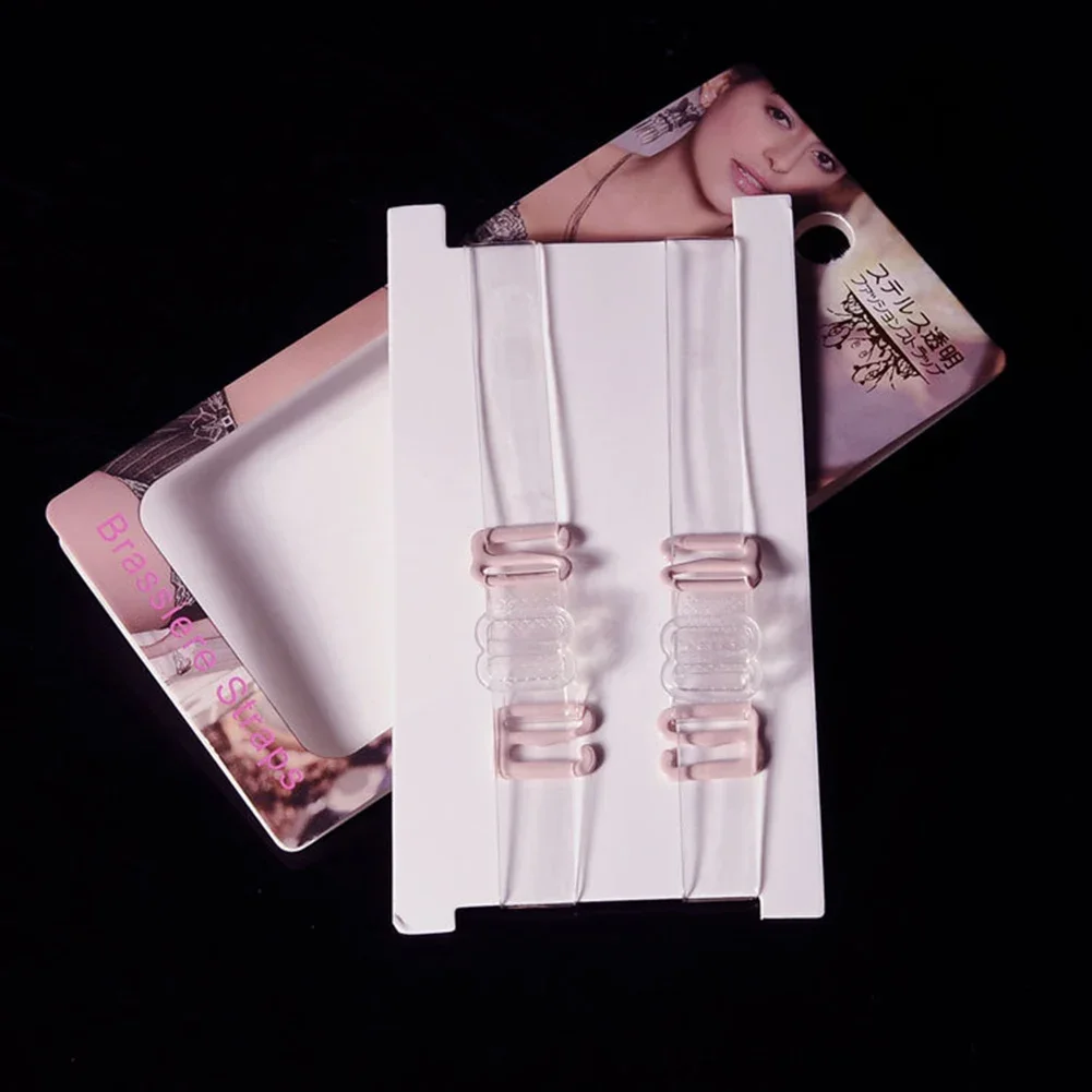 女性用調節可能な透明シリコンブラストラップ,メタルバックル,見えないベルト