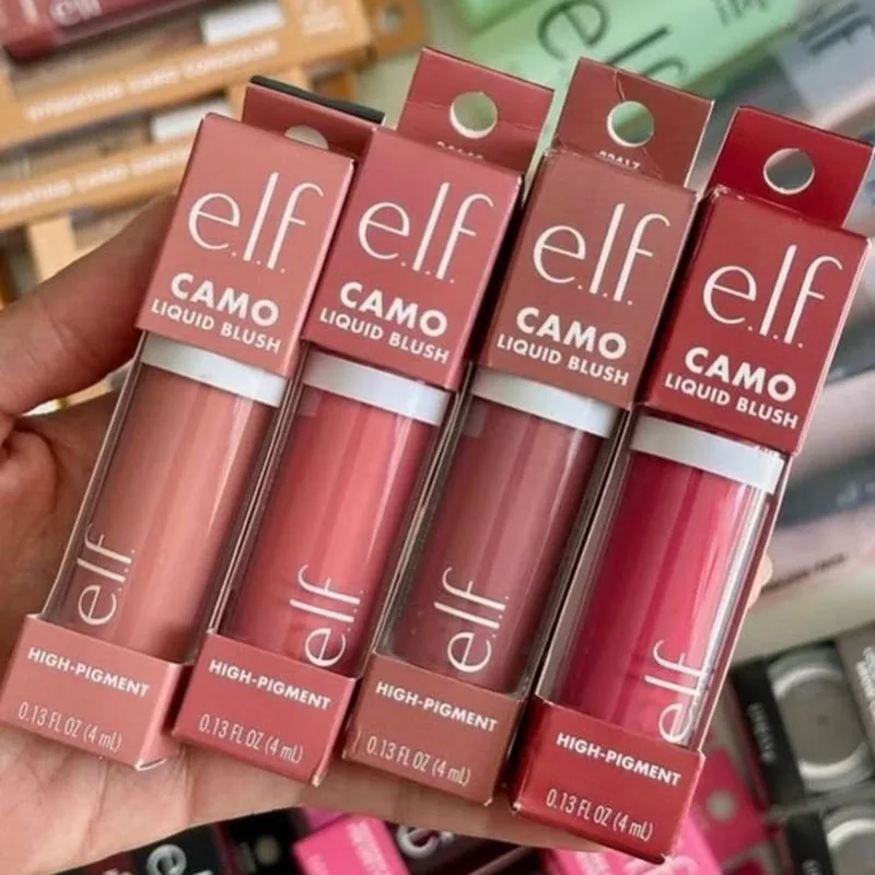 Elf 2 in1 Liquid Powder Blusher for Cheek Lip Makeup Pink Positive Cherry Cola Lasting Moisturizing Exfoliates Daily Cosmetics view 3