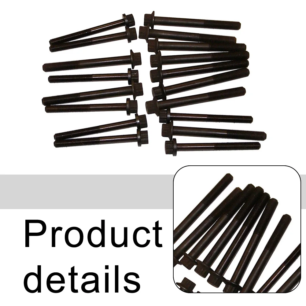 

18PCS Cylinder Head Bolt Set for Mazda B2500 Turbo and For Ford For Ranger Pickup Fits Factory Size Direct Replace
