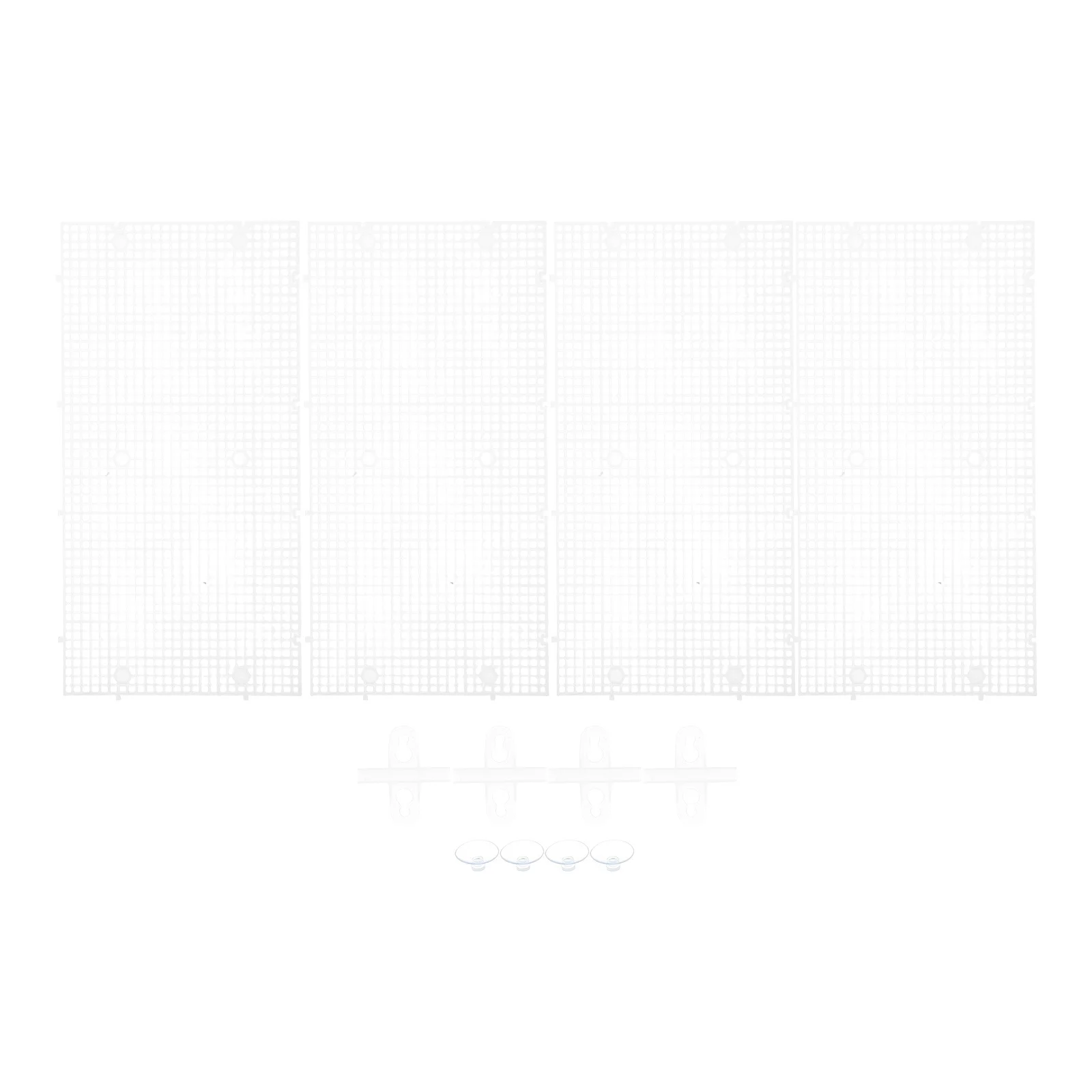 

1Set Plastic Grid Divider Tray Planter Base Tray Transparent Elevated Balcony Plant Pot Grid for Garden Indoor Planting