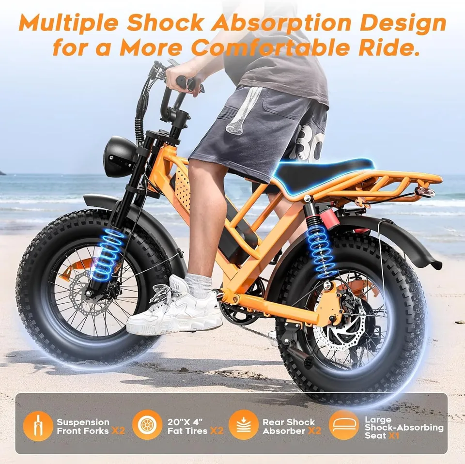 Spacewalk M7 Off Road Electric Bike, 20"fat tire Ebike riding equipme.. image 6