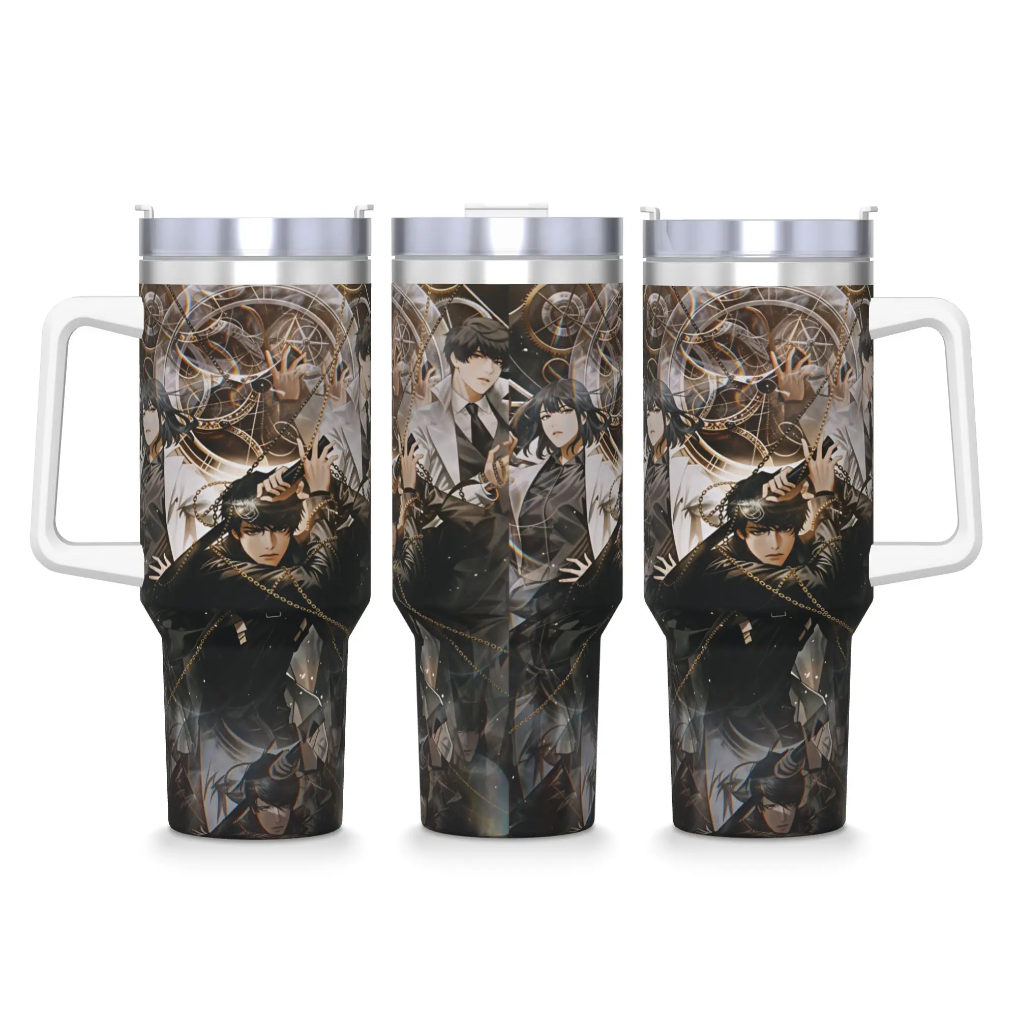 Omniscient Readers Viewpoint Stainless Steel Tumbler Thermal Cups With Straws and Lid Large Car Mugs Cold and Hot Water Bottle