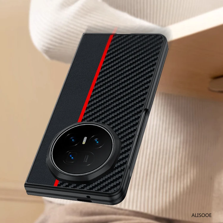 Leder Capa für Honor Magic V5 Fall Luxus PU-Leder Schutz Telefon Zurück Abdeckung für Honor Magic V5 Funda