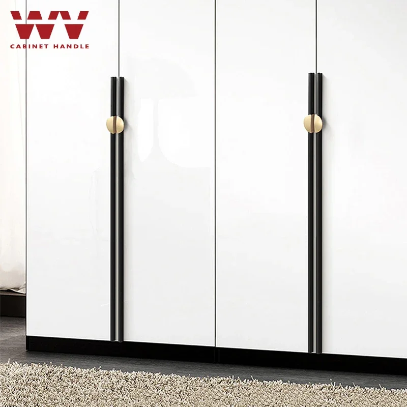 YM Black Bright Gold Zinc Alloy Long Kitchen Cabinet Handles 1000mm Cupboard Door Pulls Drawer Knobs Hardware for Furniture