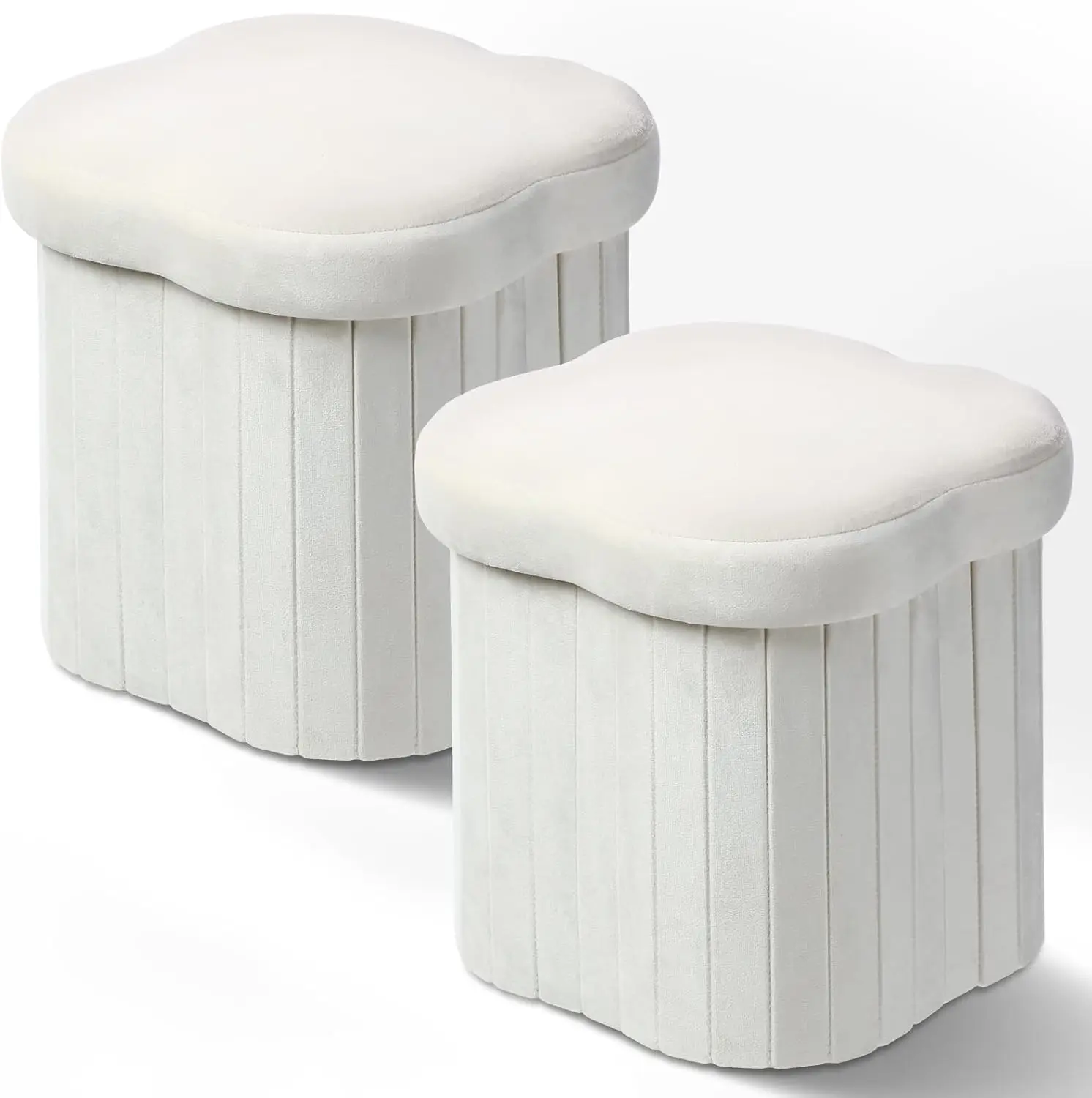 

Османские табуретки для ног в форме цветка, складной бархатный ящик для хранения, подставка для ног, маленькое османское сиденье со складным фургоном