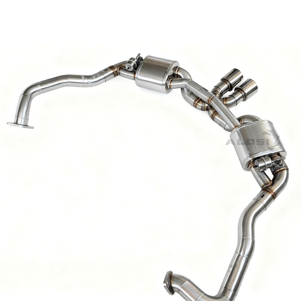 

High-performance Exhaust System Muffler for Porsche Boxster Cayman (981) 2.7 2012-2016 Vacuum Valve Catback Exhaust Pipe