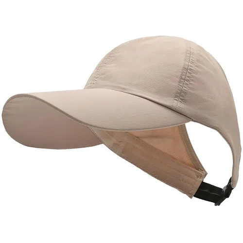 Gorra de béisbol con cola de caballo alta de Color sólido para mujeres y niñas, gorra deportiva para correr, Golf, tenis, lazo para el pelo para mujer, gorra con cola de caballo de moño desordenado alto