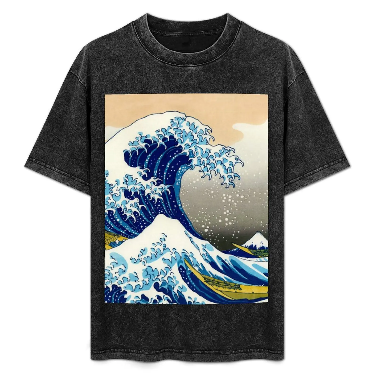 Katsushika Hokusai - The Great Wave of Kanagawa T-Shirt anime stuff sublime shirts graphic tee men