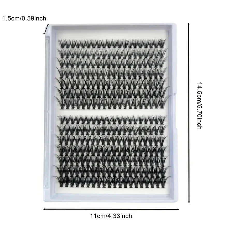 280 클러스터 혼합 천연 속눈썹 연장 3D 풍성한 개인 속눈썹 클러스터 메이크업 도구, 쉽게 눈매를 돋보이게 합니다