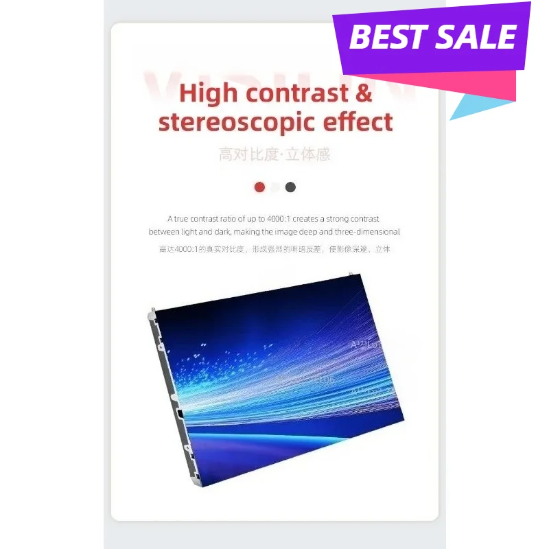 COB Fine Pitch Full Color LED Display Screen P0.9 P1.25 P1.56 Indoor Wall Mount Panel