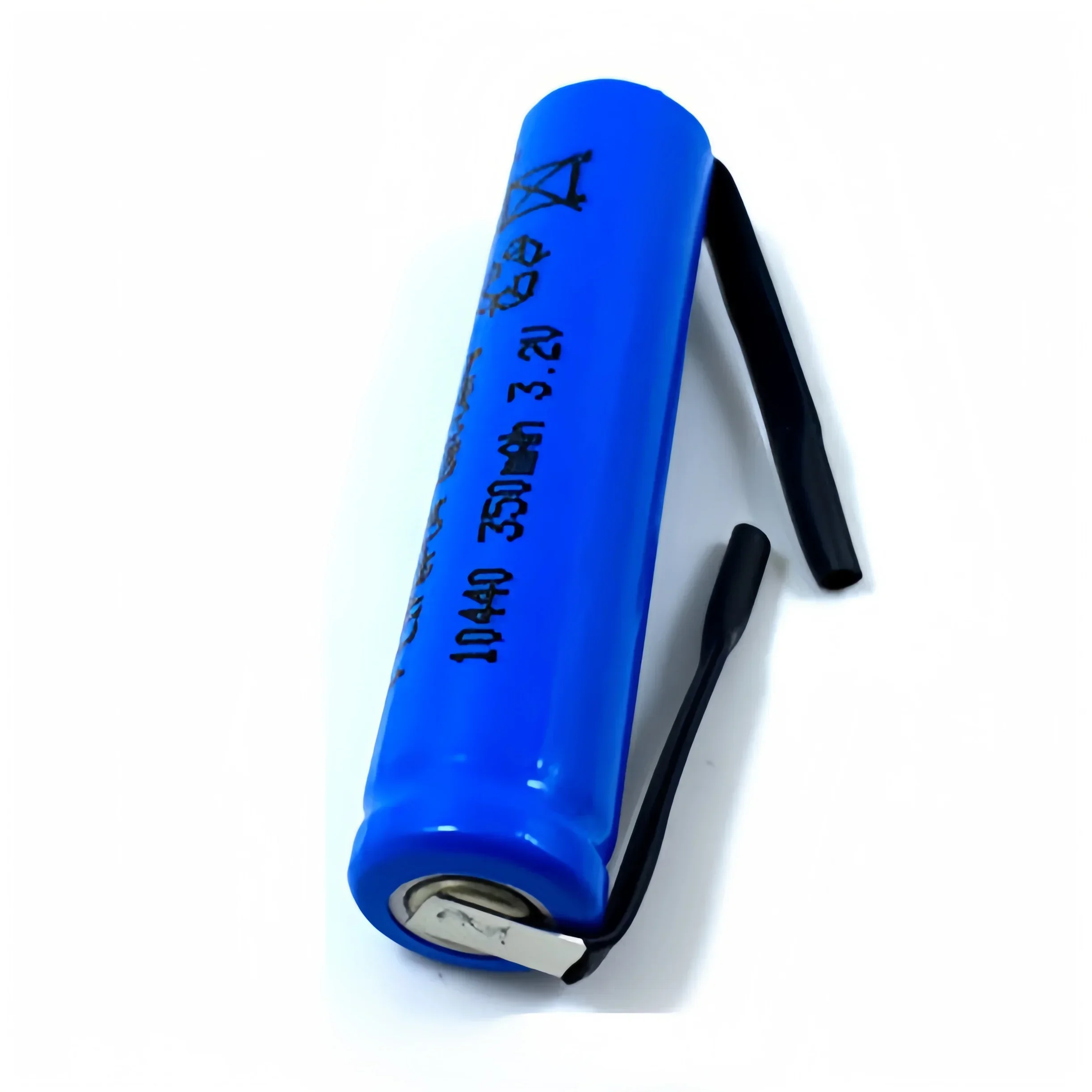 12PCS 10440 LiFePO4 battery 3.2V 350mAh AAA with solder tabs for Electric toothbrush Shaver Toy Multimeter Gamepads Game console