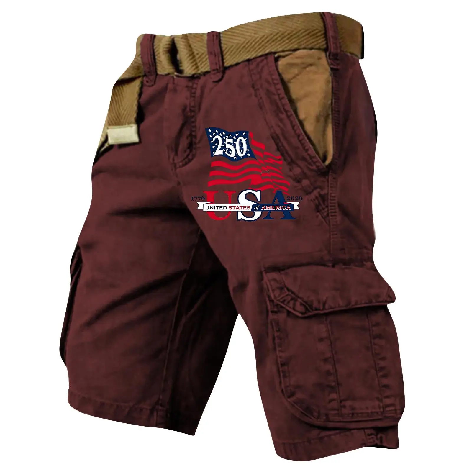 

Summer Men'S Sweatpants 250th Anniversary Cargo Pants Independence Day Apparel