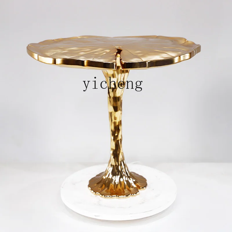 YFY fiberglass electroplating irregular cloud coffee table creative side table customization