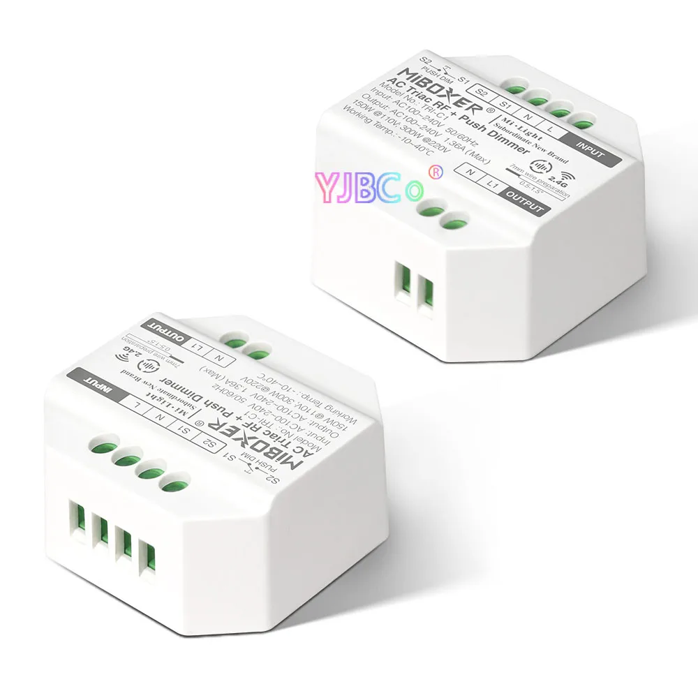 Imagem -02 - Miboxer-zigbee 3.0 ac Triac rf Push Dimmer para Luzes de Cor Única Tuya App Voz 110240v Tri-c1 Tri-c1zr