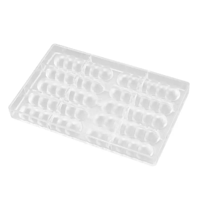 VEHO-10 Cavity Chocolate Mould Half Round Gourd Shape Cake Mould Cake Mould For Bakeware Candy Pastry Bakery Tools