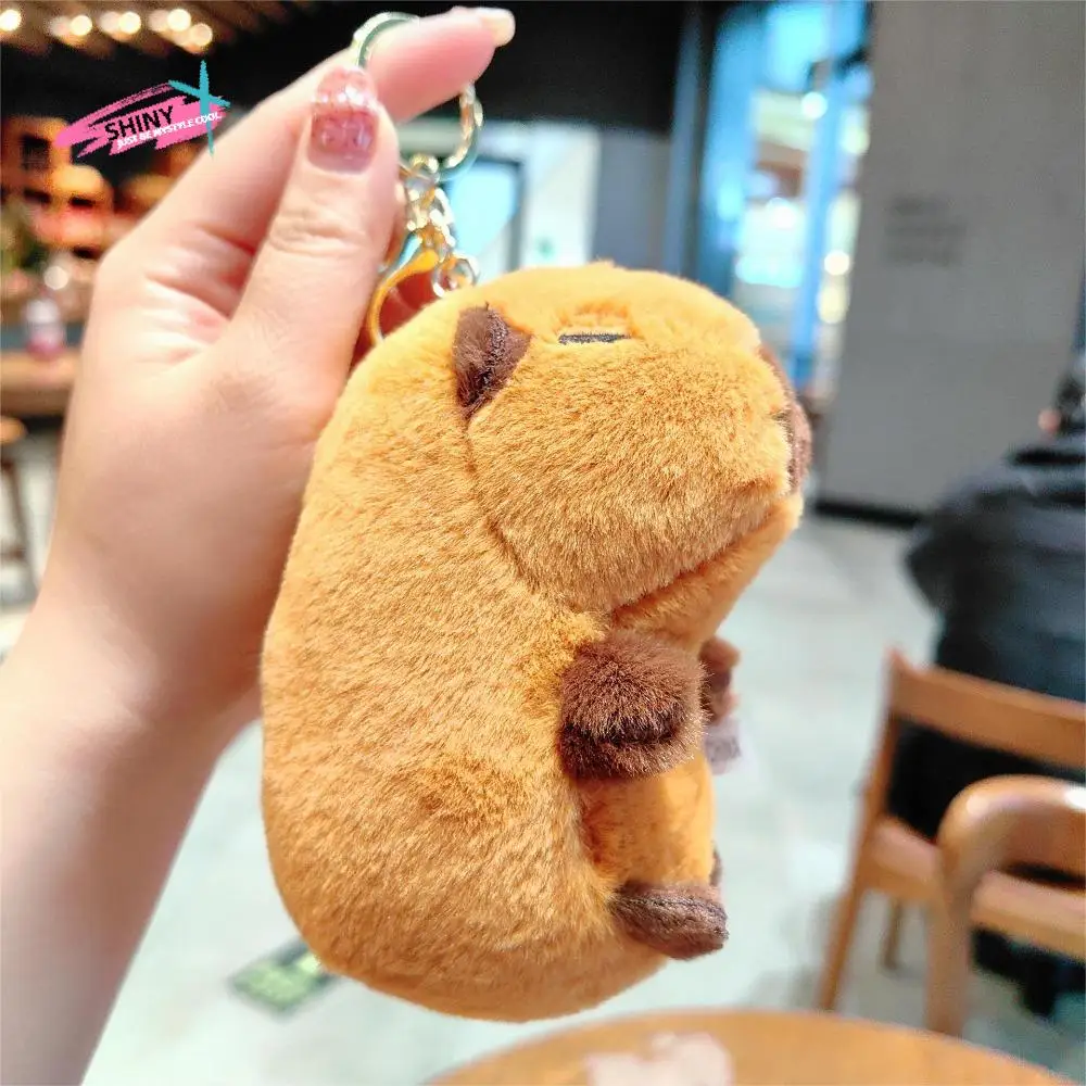 

Cartoon Capybara Plush Keychain Plush Stuffed Coin Pouch Capybara Coin Purse Wallet Capybara Earphone Case Guinea Pig Pendant