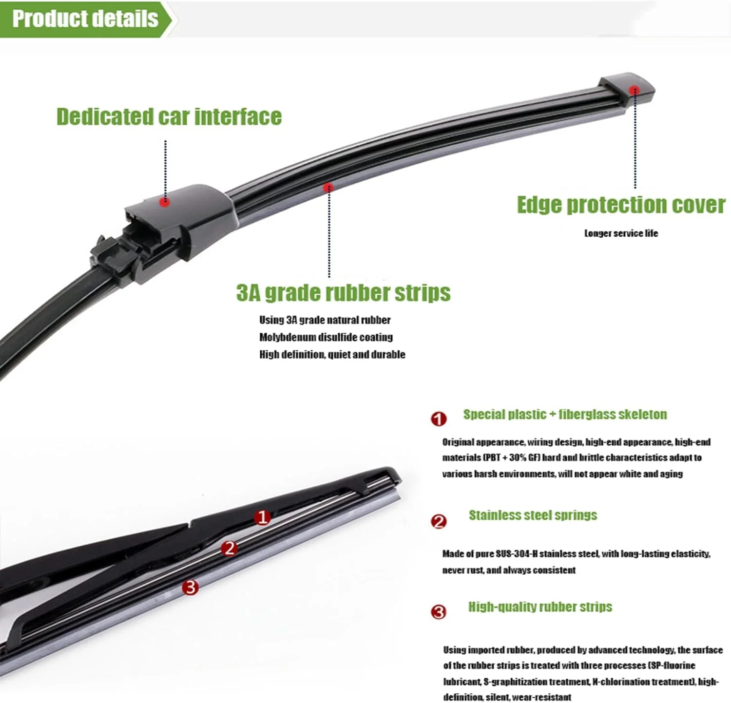 ذراع الممسحة الخلفية لبيجو 308 I SW 508 I SW 3008 I ذراع شفرة الممسحة الخلفية # 6429EP 642391 642237 #5