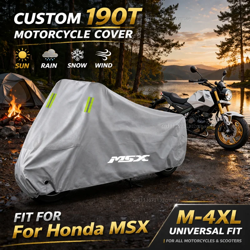 

Чехол для мотоцикла Honda Grom125 MSX125 MSX125SF Grom 125 MSX 125 125SF 2013-2022, водонепроницаемый, защита от дождя, пыли и солнца