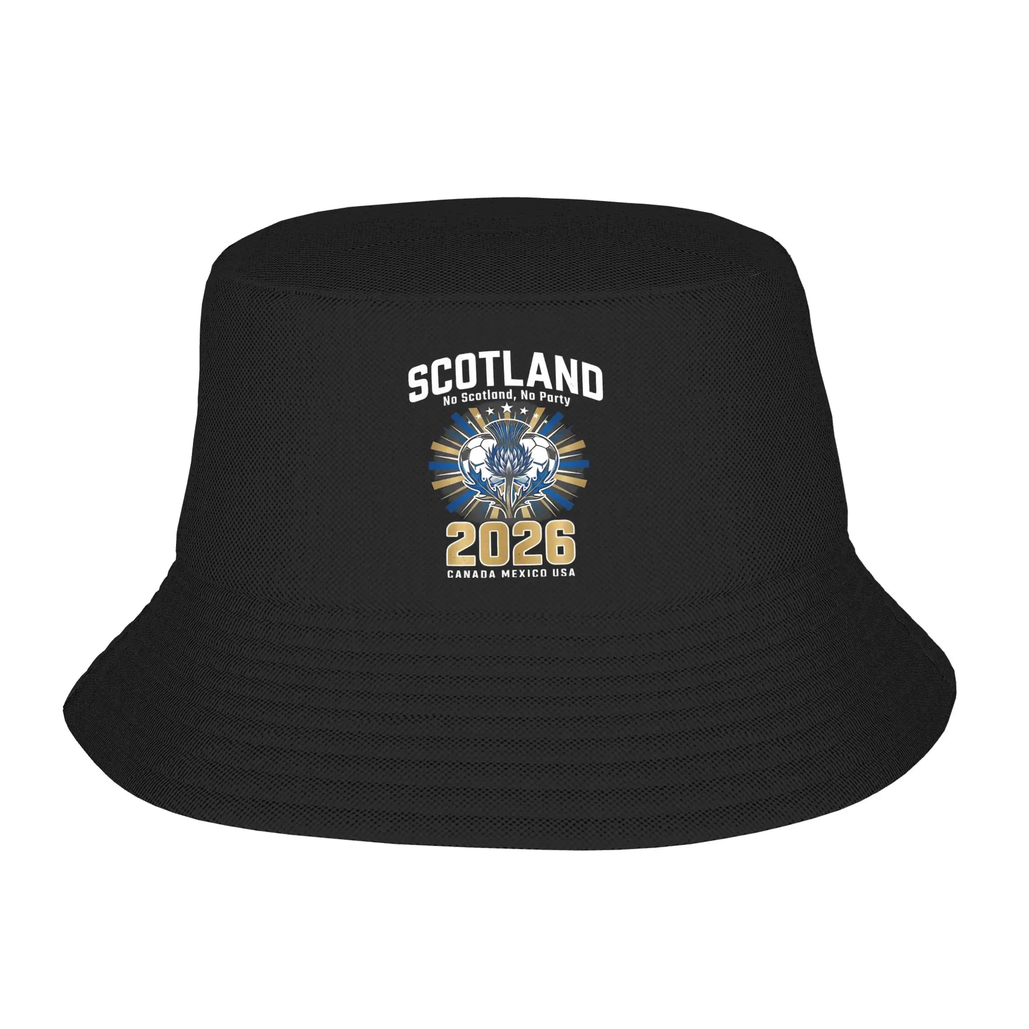 no Scotland No Party Scottish soccer football Bucket Hats Gift For Women Harajuku  Vocation Caps For Travel Lightweight