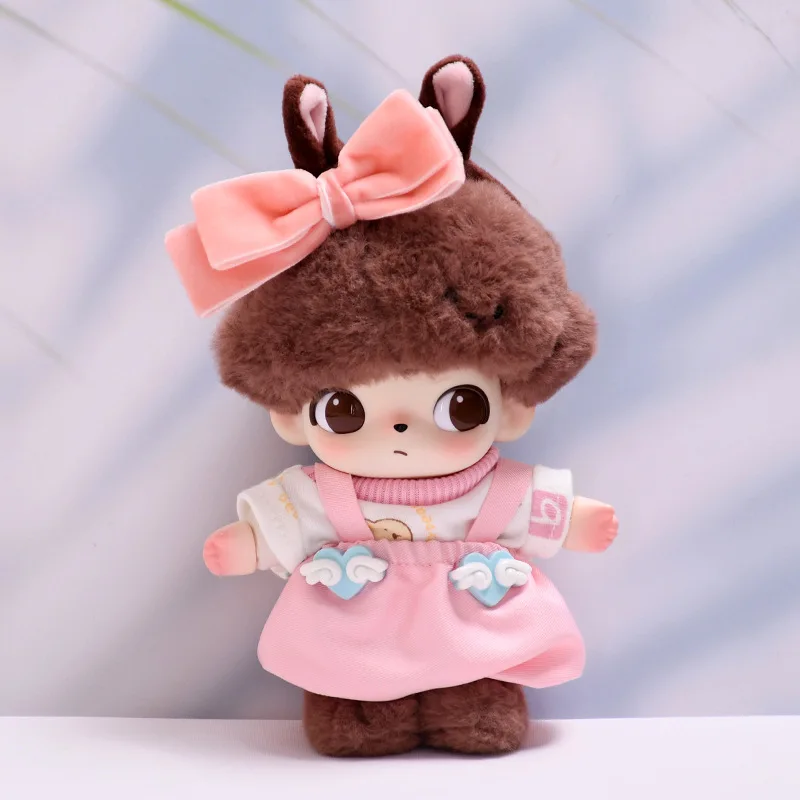 

Clothes For DIMOO WORLD 15/17Cm Labubu Gen 1-3 Heart Cloud Overalls Apparel Hanging Accessories
