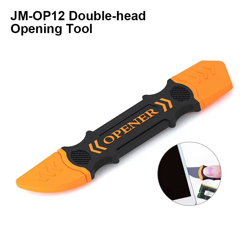 JM-OP12 Double-head Screen Opening Tools Stainless Steel Multi-purpose Phone Screen Opener Blade Pry Spudger Tool