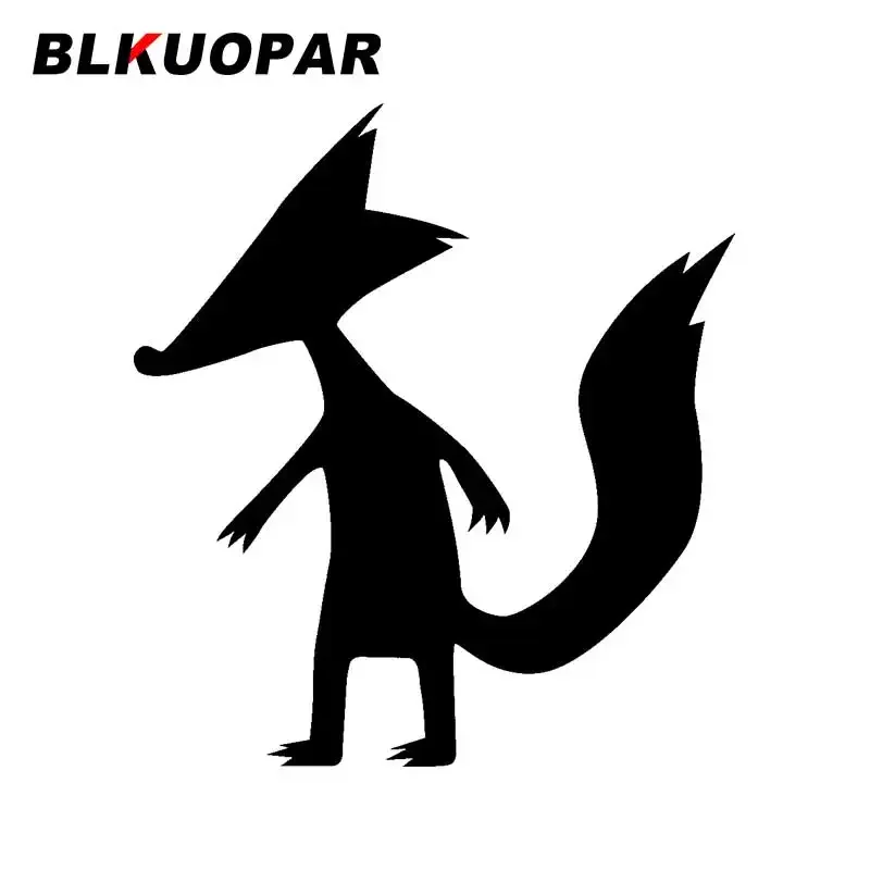 

BLKUOPAR for Fox Cartoon Silhouette Car Sticker Personality Waterproof Decal Creative Windshield Motorcycle Laptop Car Styling