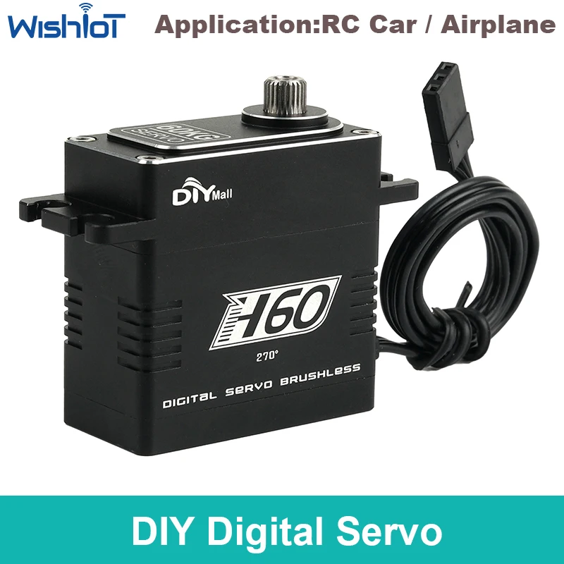 

60kg Digital Servo 4.8V-8.4V Metal Gear High Torque Waterproof Brushless Motor For RC 1/10 1/8 Cars Crawler Boat Airplane
