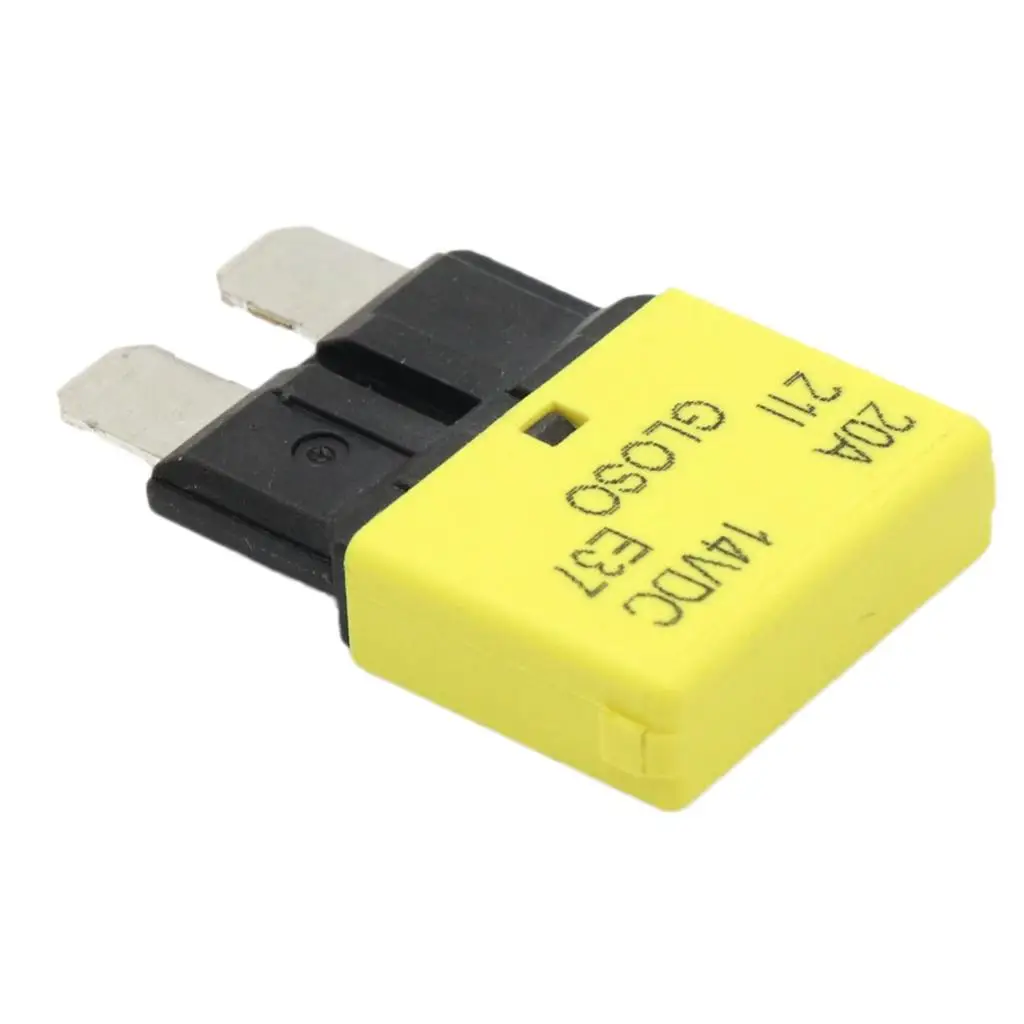 20A Car Blade Fuse Automatic Reset Standard Middle Protection Block Compatible with ATC for Automotive Marine