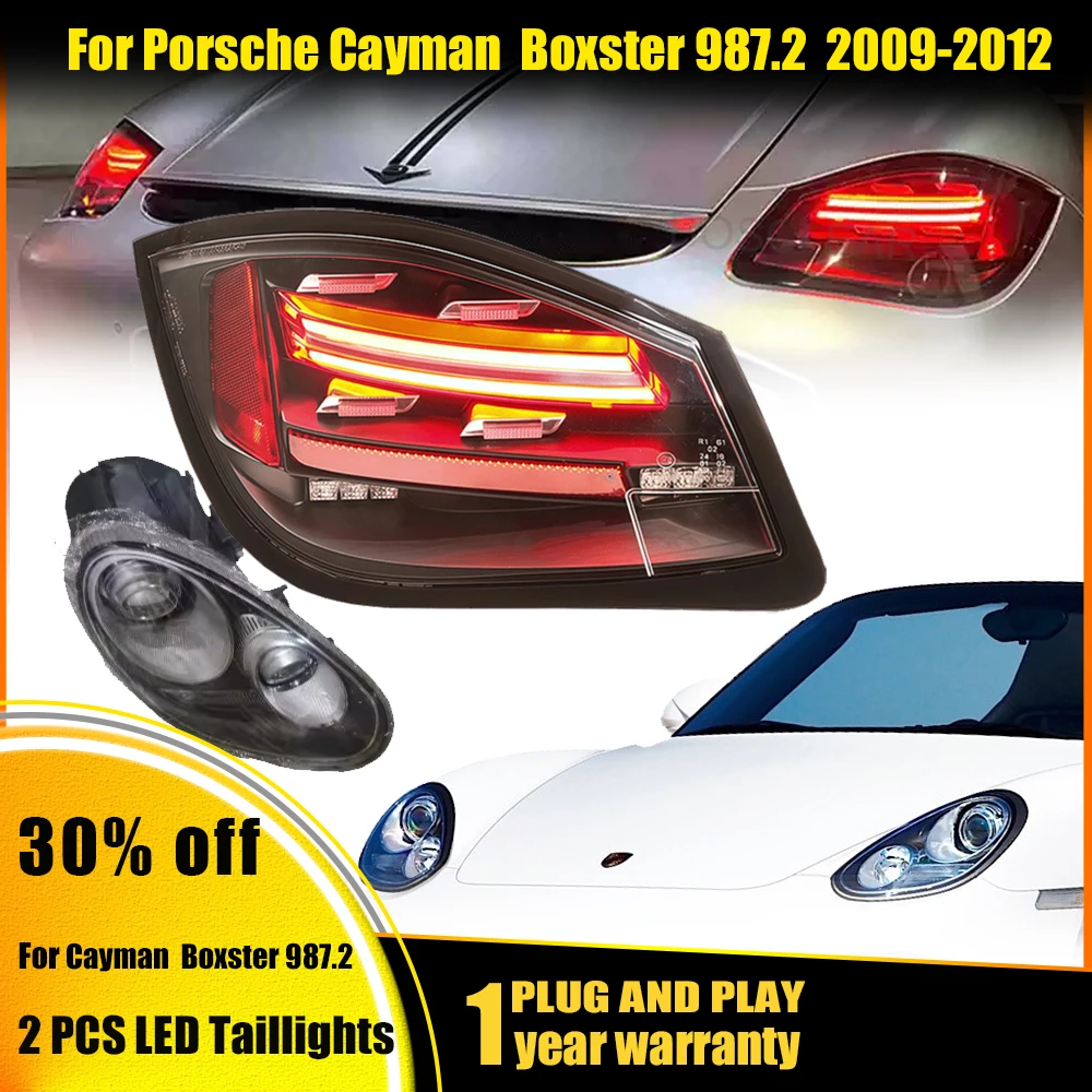 

LED Headlights For Porsche Cayman 2009 2010-2012 987.2 Rear Taillights Headlamps Assembly Boxster Modified 987 DRL Fog Lights