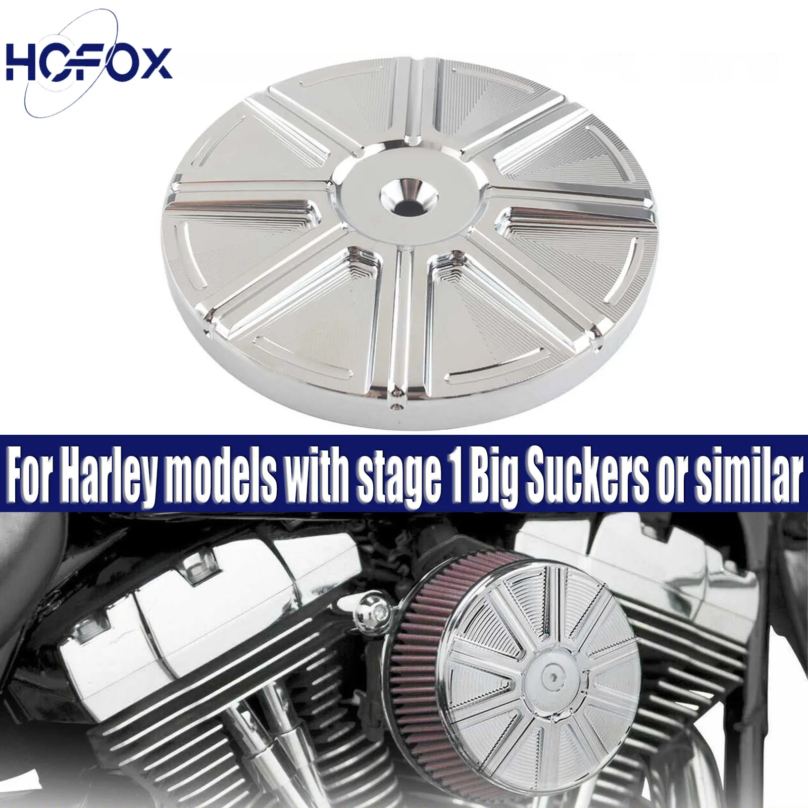 

Для моделей Harley с воздушными фильтрами Stage 1 Big Suckers или аналогичными, а также необходимой фурнитурой.