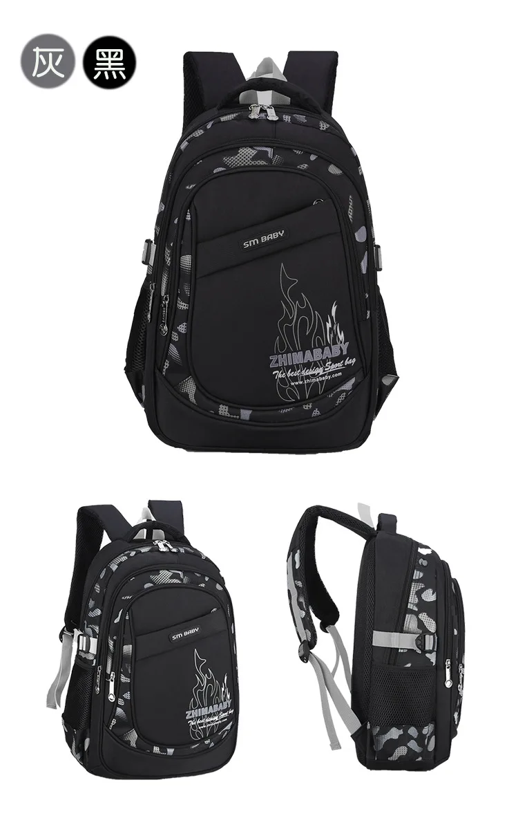 Waterproof Lightweight School Backpack for Kids 6-12 Years Durable Large Capacity Student Bookbag Boys Girls254
