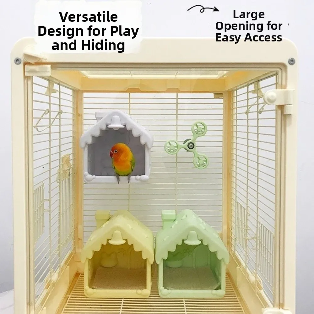 

Warm Light Bird Breeding Nest With Pad Comfortable Ambient Light Birdcage Bite Resistant Bird Nest Cage For Cage