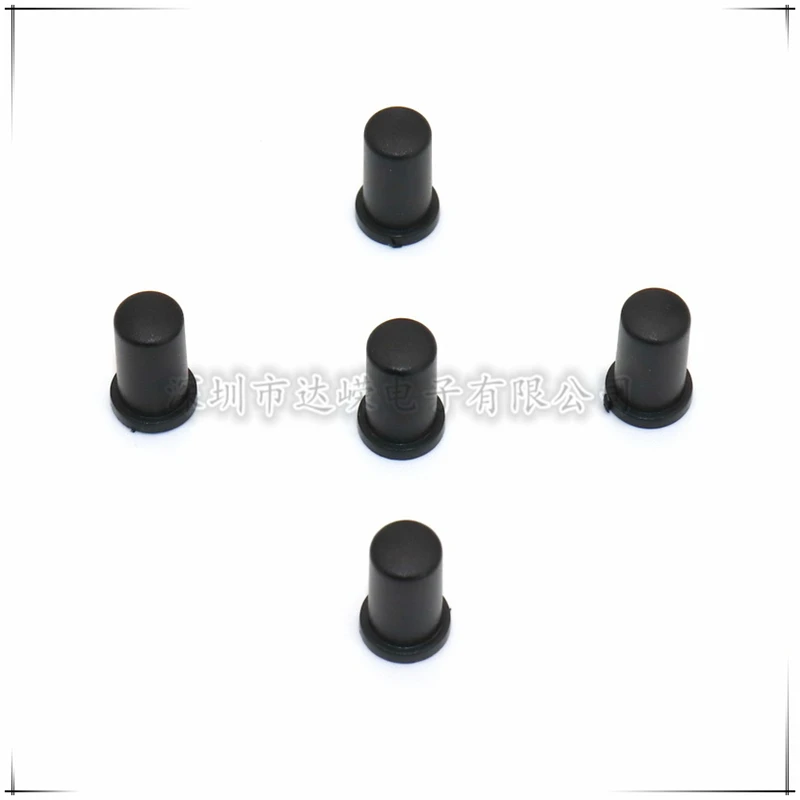 10PCS 6*11.5MM interruttore tattile in plastica a forma di cappello di paglia manopola interruttore di alimentazione tappo a pulsante universale per