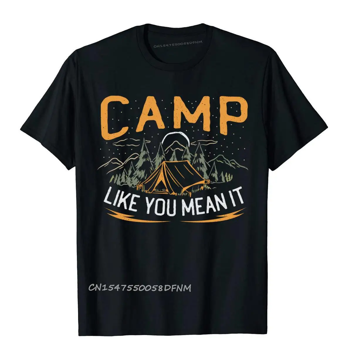 Camp Like You Mean It Premium Cotton Tops Shirts 3D Printed Company Hip Hop T Shirts Japanese Anime