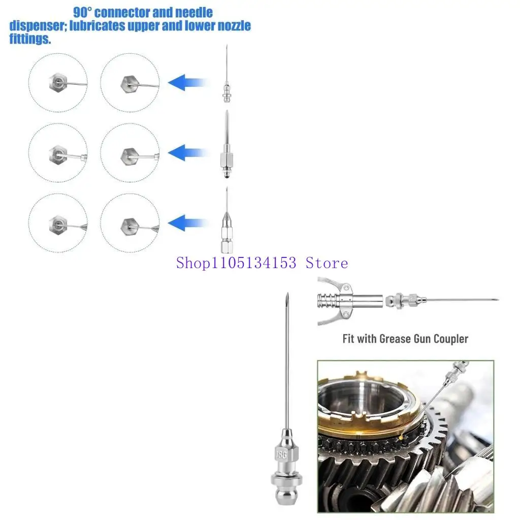 

hg89 Инструмент для дозирования смазки, муфта игольчатого сопла 90 градусов для использования в мастерских механических фитингов