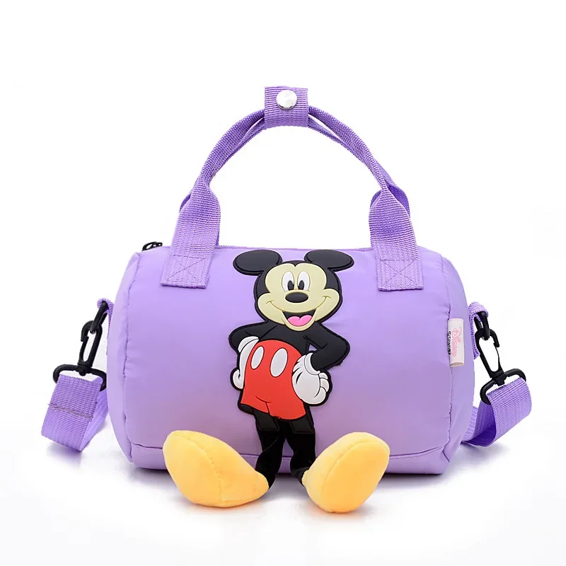 Disney-Bolso de Mickey Mouse para niños y niñas, bandolera de un hombro, portátil, a la moda