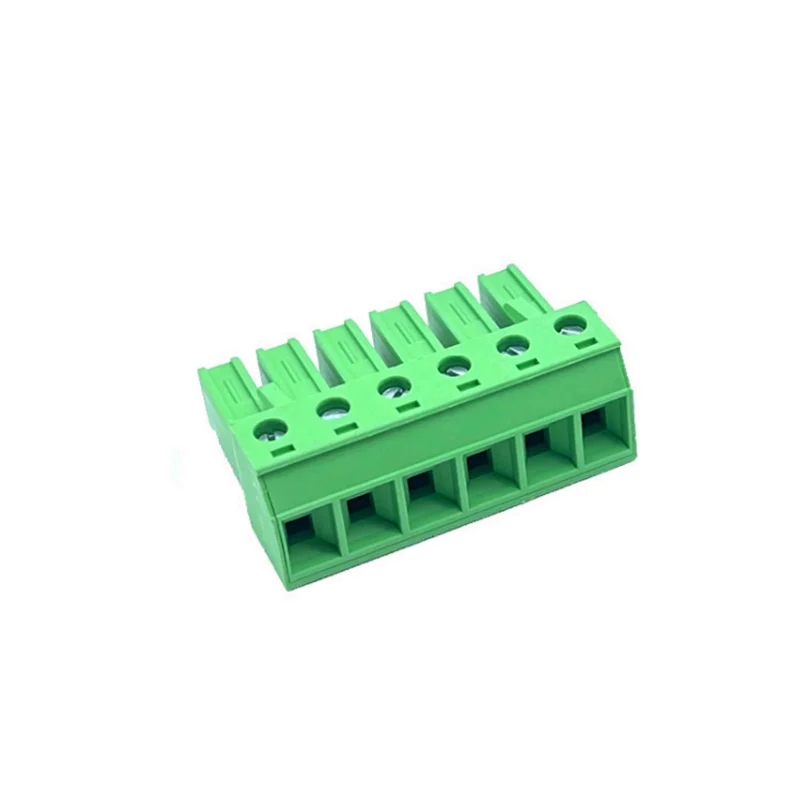 5pcs Plug-in PCB terminal block 2EDGSK-7.62mm copper environment-friendly flame-retardant green connector socket 2P-12p