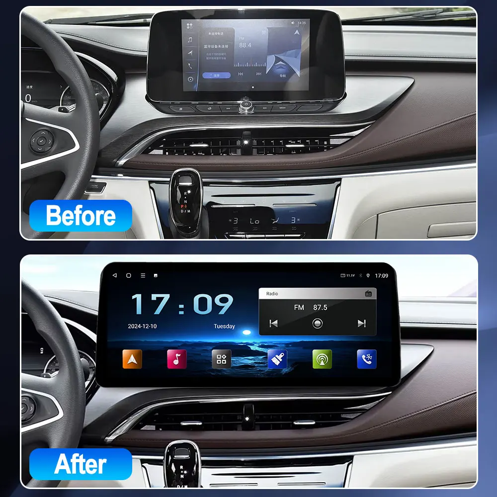 Car Radio For Buick GL8 2020-2022 Android 13 12.9inch Carplay Auto GPS Navi  Multimedia Player Stereo All-in-One Intelligent 5G