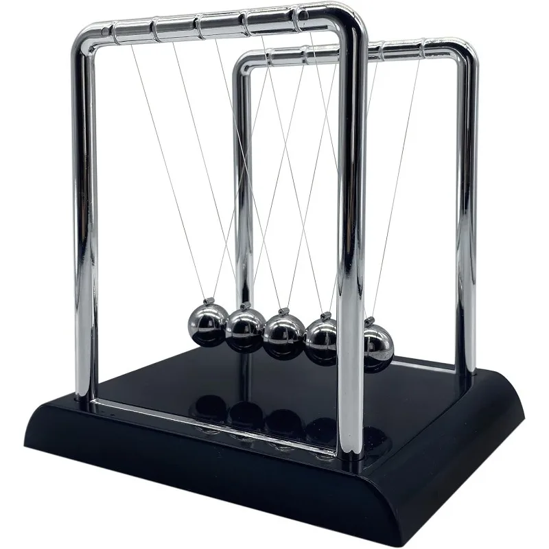 Newtons Cradle Balance Balls-Fun Science Learning Accessories Physics Toy Suitable for Children's Entertainment and Learning