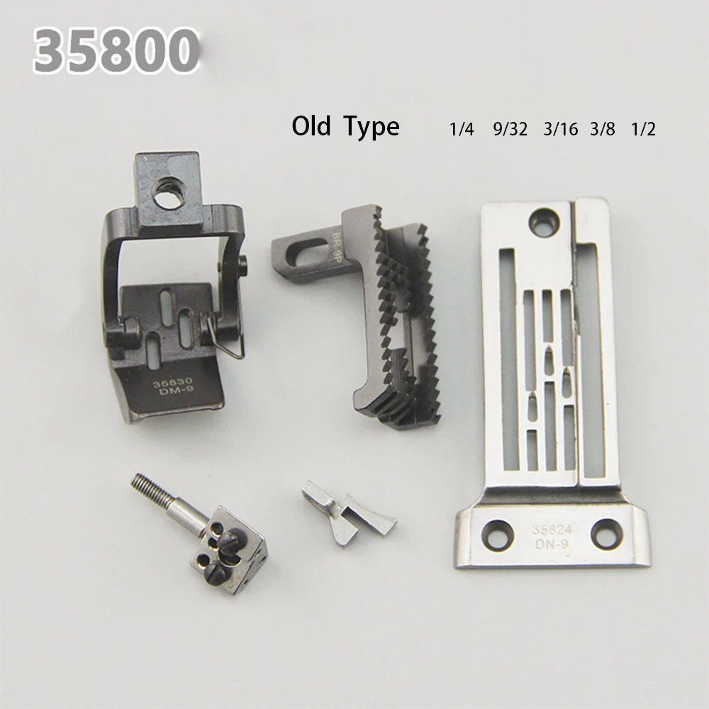 Union Special 35800 Gauge Set Crank Arm Sewing Machine Heavy Fabric Needle Plate Feed-Dog Presser Foot Needle Clamp GaugeSet Kit