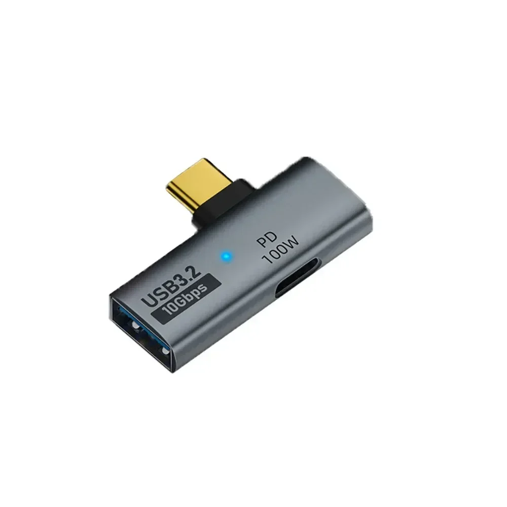 Type C To USB Converter 100W PD OTG Adapter With 10Gbps High Speed Aluminum Alloy Adapter For Transferring Photos Videos