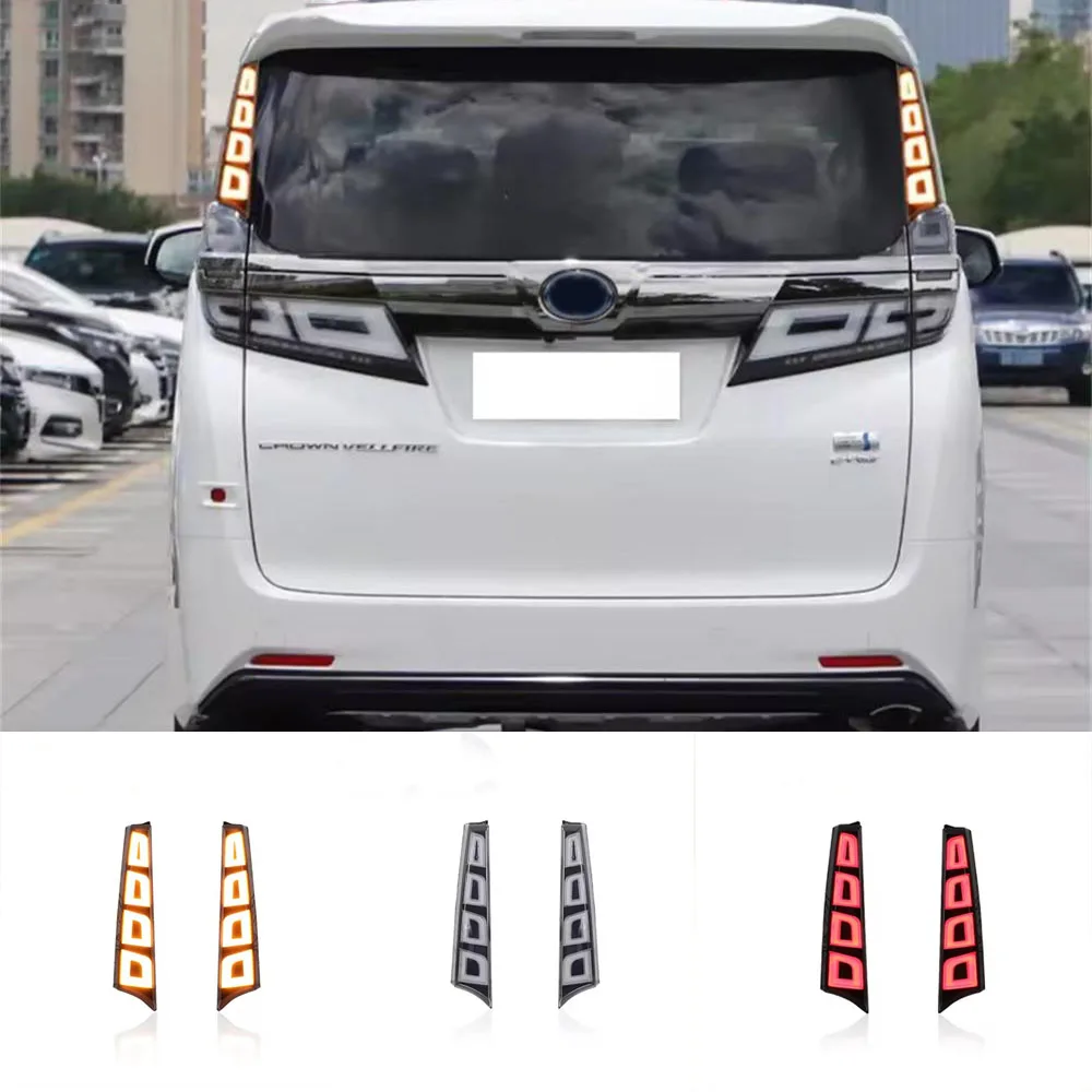 

Car Rear Pillar Light For Toyota Vellfire 30series 2019 2020-2023 LED Rear Bumper Light Column Brake Lamp