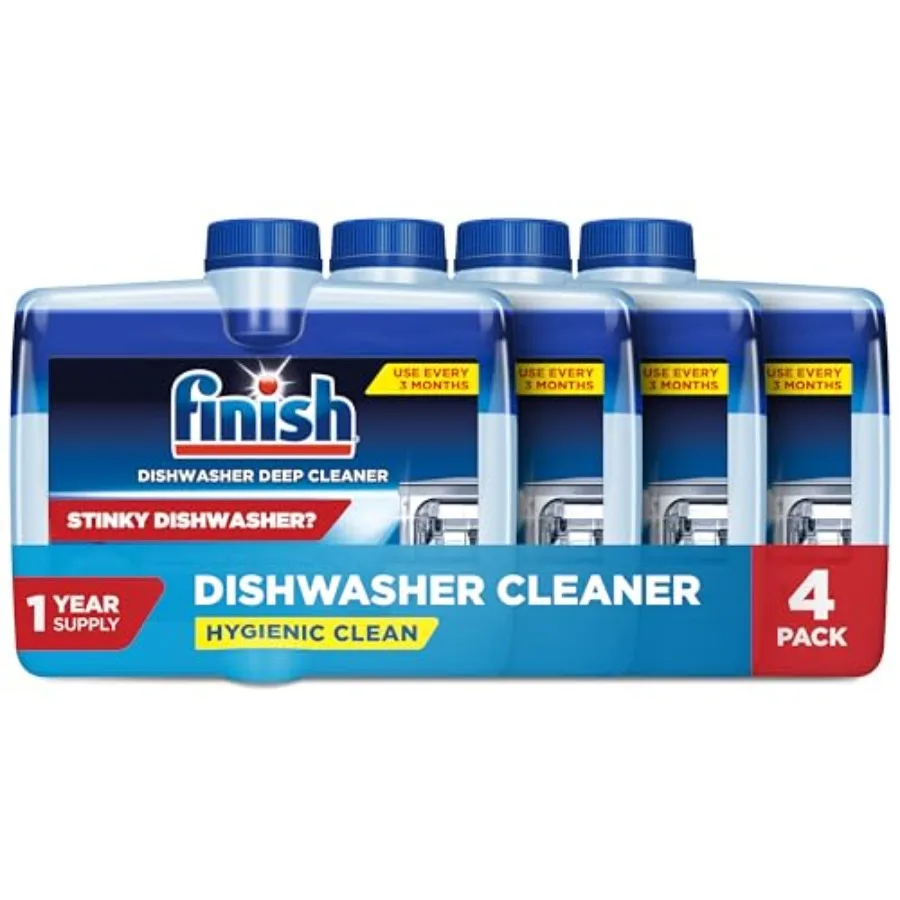 

Finish Dishwasher Cleaner, Deep Cleans Hidden Grease and Limescale, Fights Odors and helps maintain Performance, 1 Year Supply,