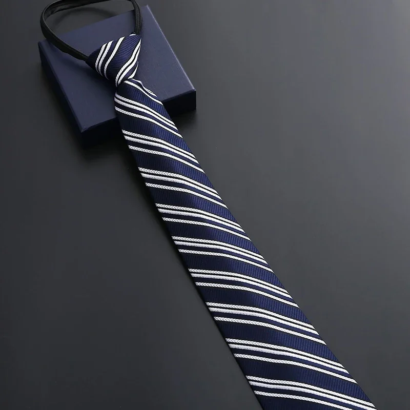 أنيقة 8 سنتيمتر العلاقات كسول أزرق أسود أحمر مخطط الرجال قميص الأعمال فستان سستة التعادل ربطات العنق اكسسوارات الزفاف العريس
