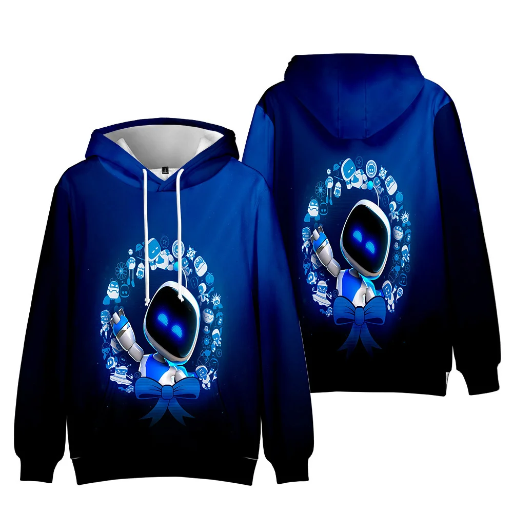 2024 Astro Bot Hoodie Incredibox Sweatshirt Funny Cartoon Game  Clothes Graphic Clothes Costume For Kids Robot Tops