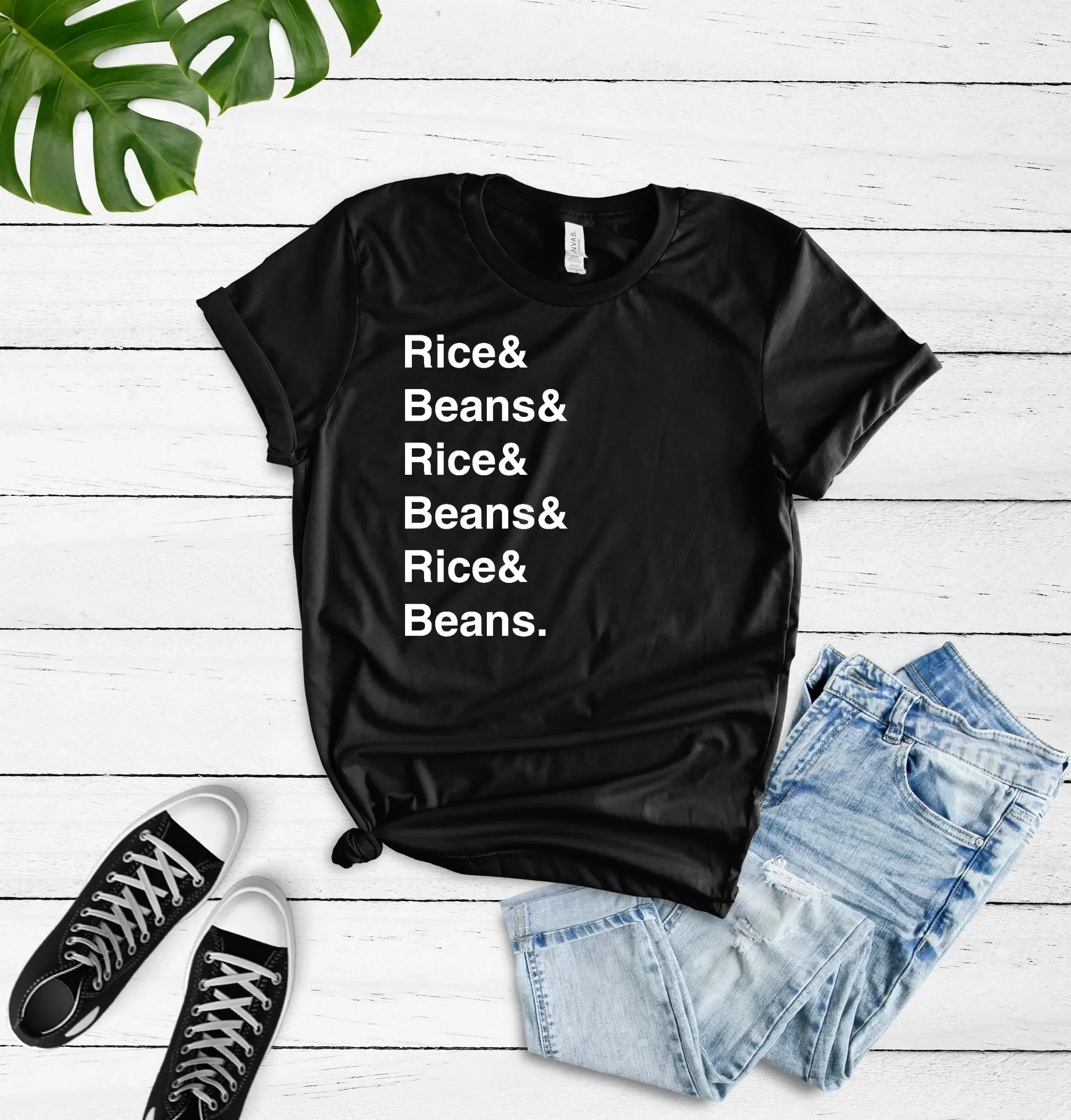 Rice and Beans Name LisT T Shirt Funny Cute Lover
