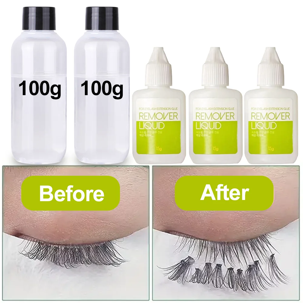 100g Liquid Remover สําหรับขนตากาว Original Korea False Lash Removal Liquid สุขภาพความงามเครื่องมือแต่งหน้า Sky Remover